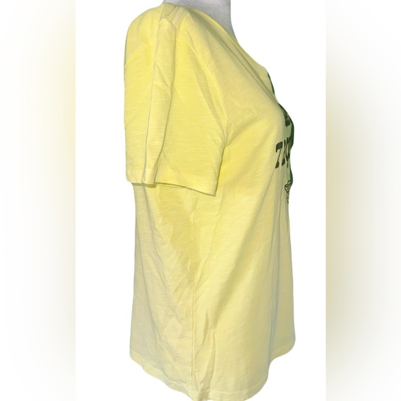 NWT Lucky Brand Light Yellow “Mas Tequila” Tee - Picture 7 of 10